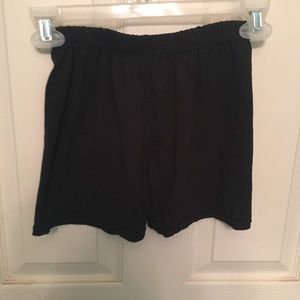 Black soft shorts